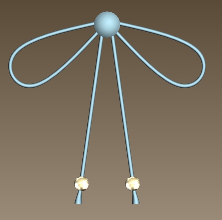 #077-紐リボン飾り【fbx,obj】