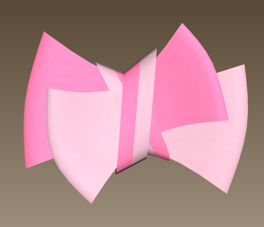 #078-シンプルリボン飾り【fbx,obj】