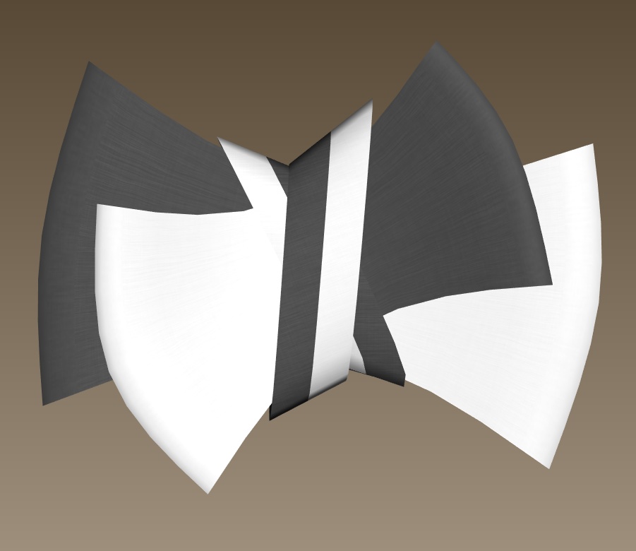 #078-シンプルリボン飾り【fbx,obj】