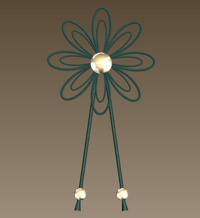 #080-花紐飾り【fbx,obj】