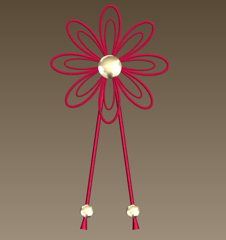 #080-花紐飾り【fbx,obj】