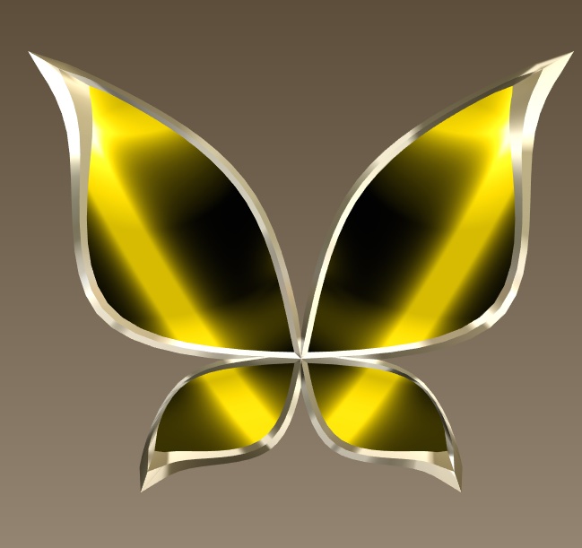 #082-シンプル蝶飾り【fbx,obj】