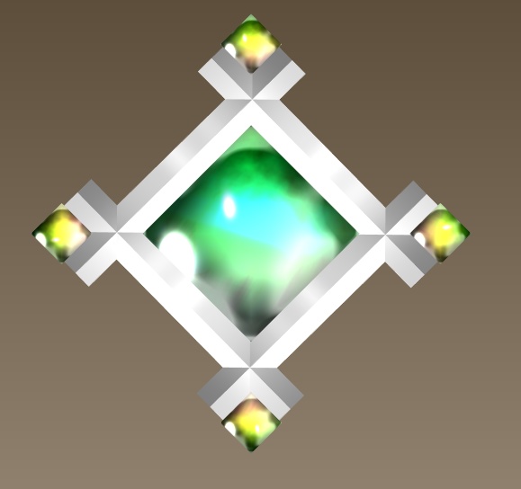 #083-シンプルスクエア飾り【fbx,obj】