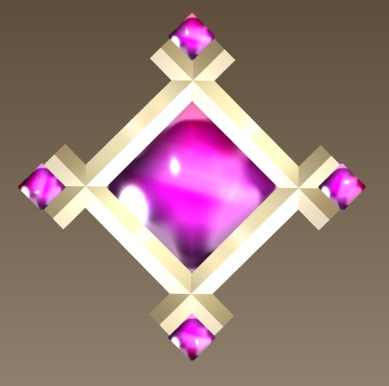 #083-シンプルスクエア飾り【fbx,obj】