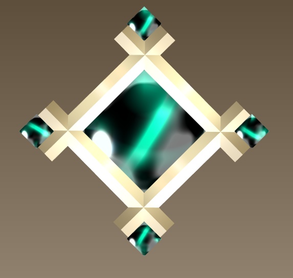 #083-シンプルスクエア飾り【fbx,obj】