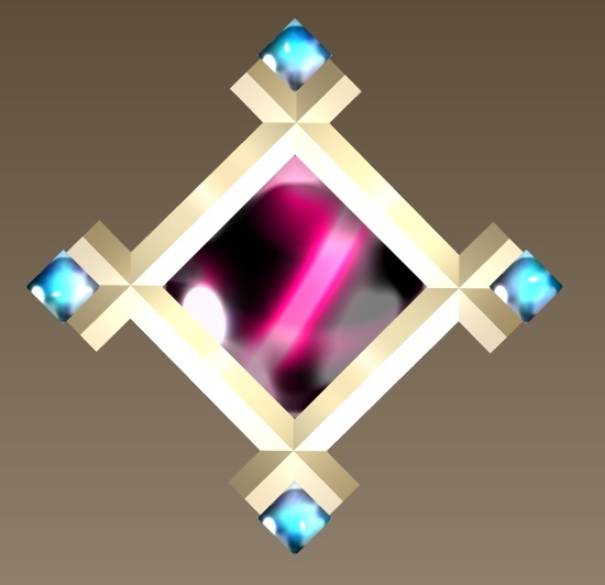 #083-シンプルスクエア飾り【fbx,obj】