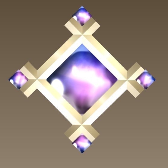 #083-シンプルスクエア飾り【fbx,obj】