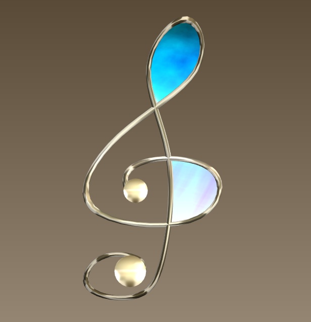 #085-ト音飾り【fbx,obj】