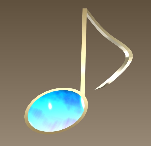 #087-音符飾り【fbx,obj】