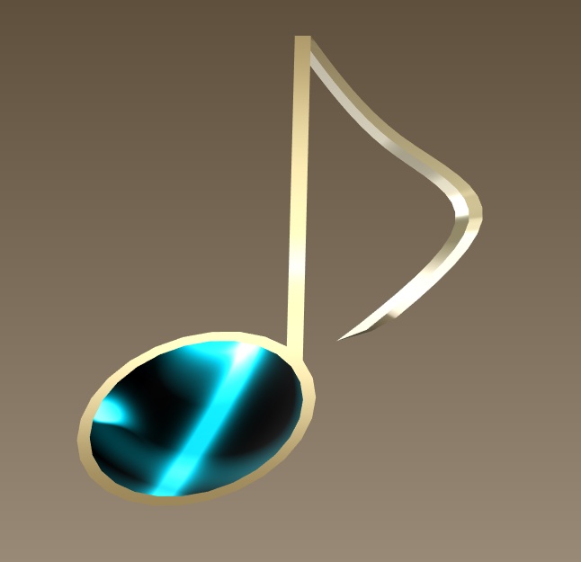 #087-音符飾り【fbx,obj】