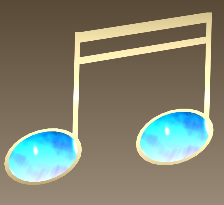 #088-音符飾り【fbx,obj】