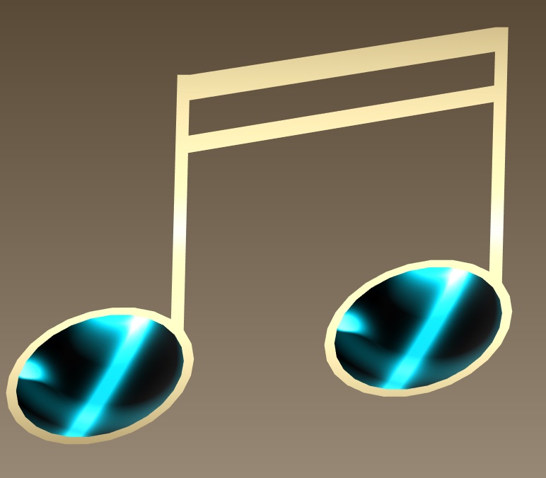 #088-音符飾り【fbx,obj】