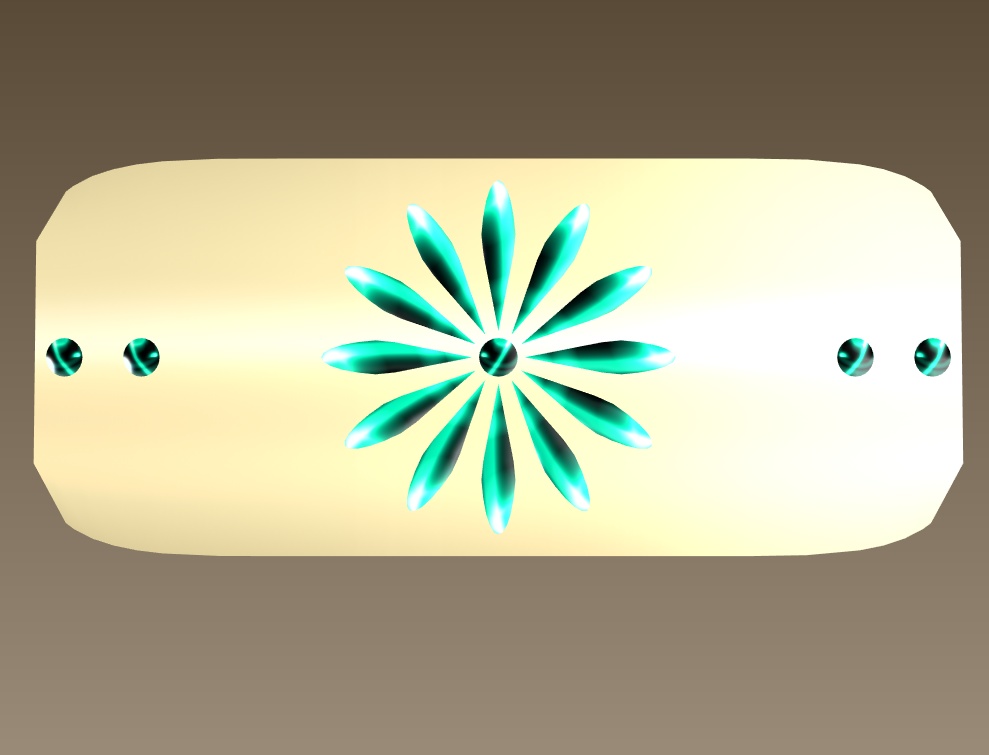 #091-花バレッタ飾り【fbx,obj】