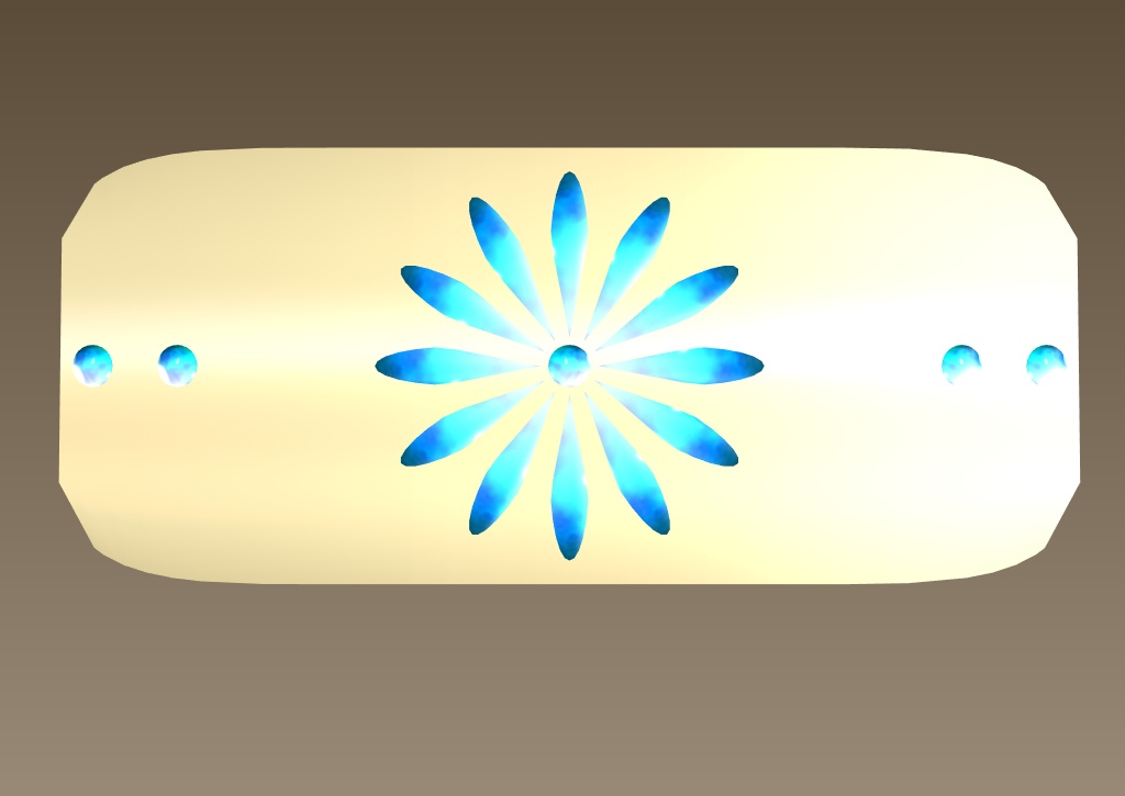 #091-花バレッタ飾り【fbx,obj】