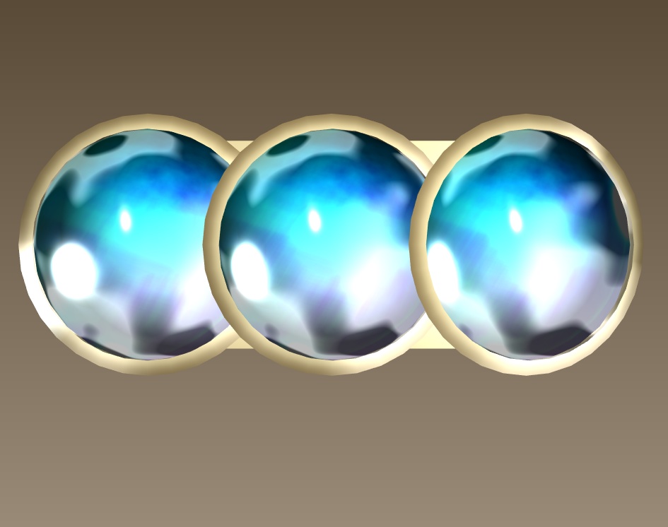 #093-丸バレッタ飾り【fbx,obj】