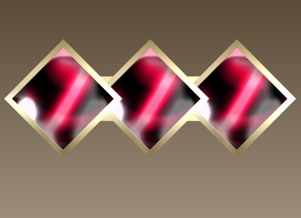 #094-四角バレッタ飾り【fbx,obj】