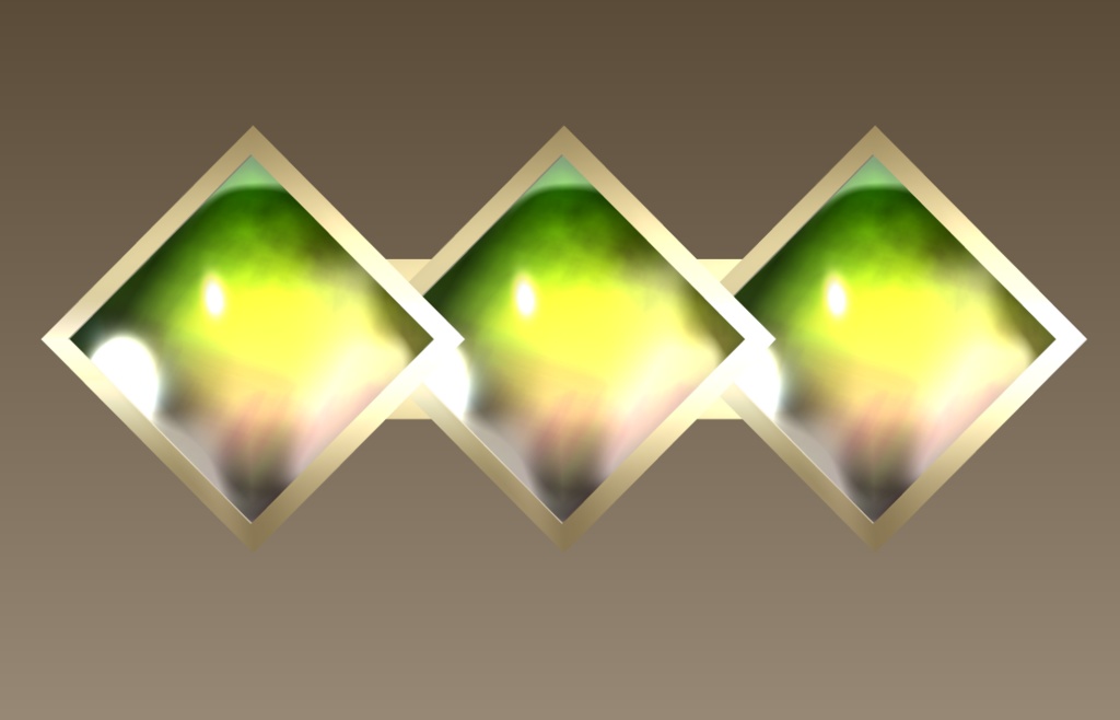 #094-四角バレッタ飾り【fbx,obj】