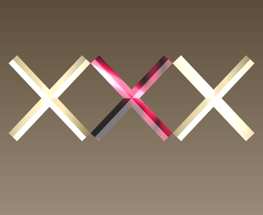 #096-ばってんバレッタ飾り【fbx,obj】