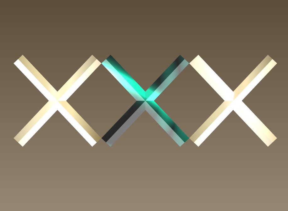 #096-ばってんバレッタ飾り【fbx,obj】