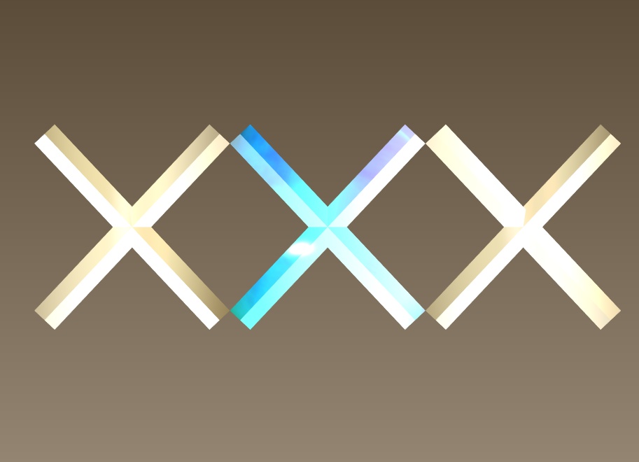 #096-ばってんバレッタ飾り【fbx,obj】