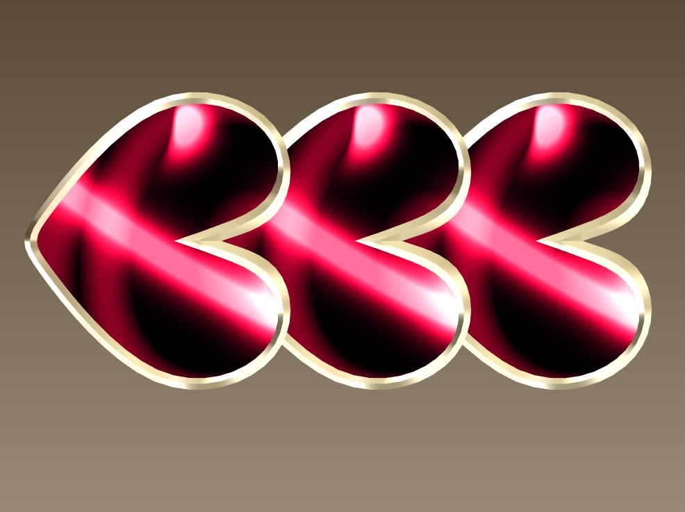 #098-ハートバレッタ飾り【fbx,obj】