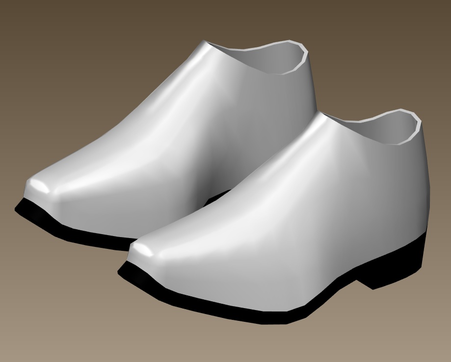 #001-シンプル靴【fbx,obj】