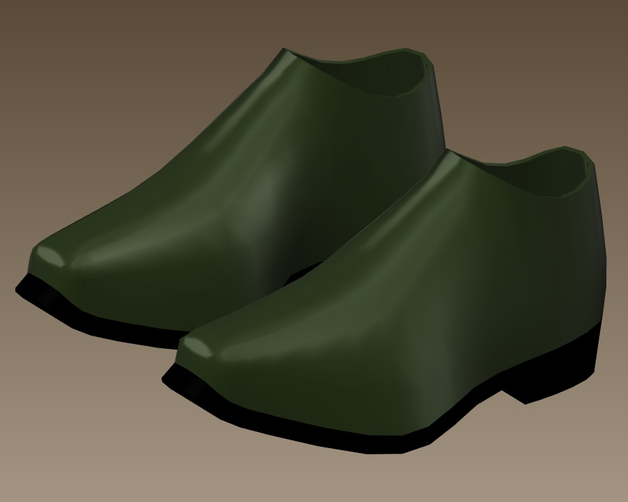 #001-シンプル靴【fbx,obj】