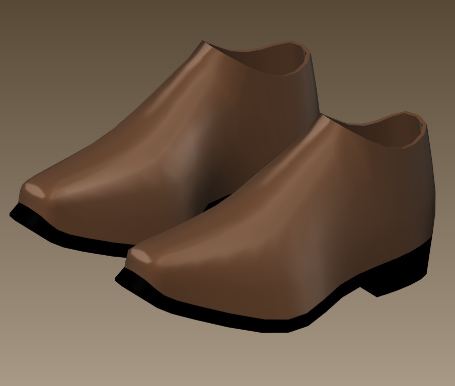 #001-シンプル靴【fbx,obj】