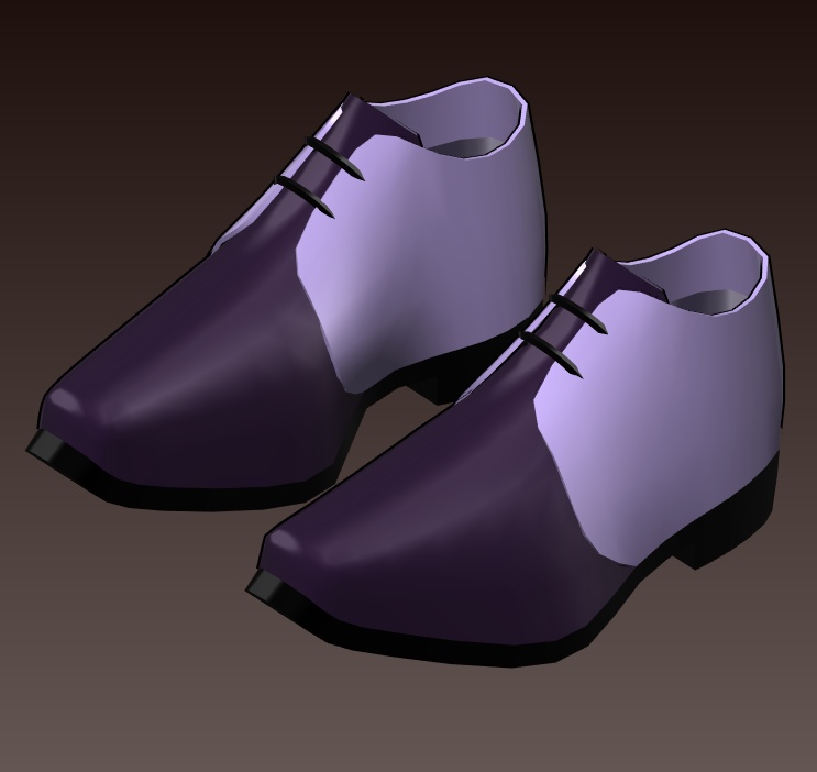 #002-シンプル靴【fbx,obj】