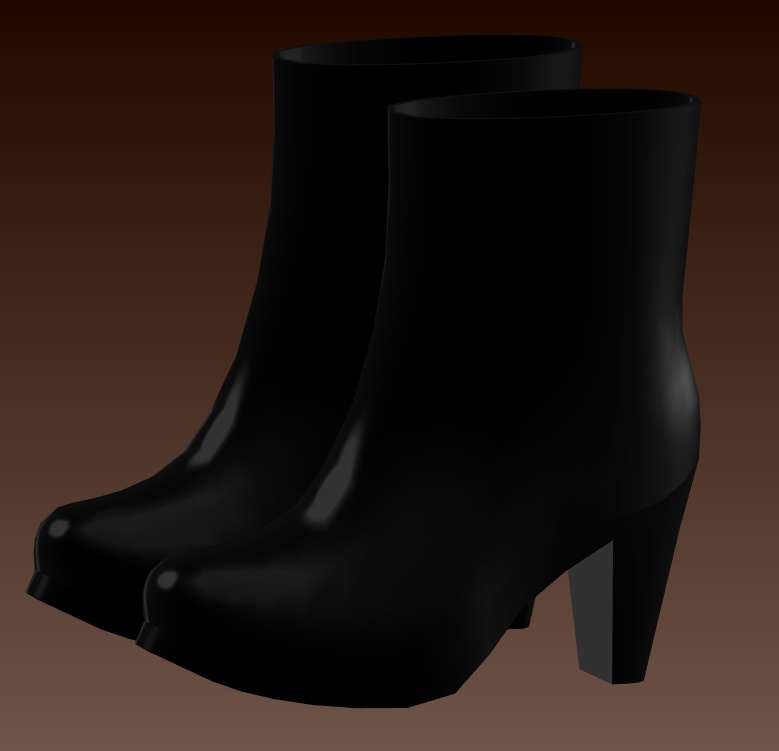 #004-ミドルブーツ【fbx,obj】