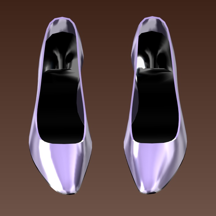 #008-ハイヒールパンプス【fbx,obj】