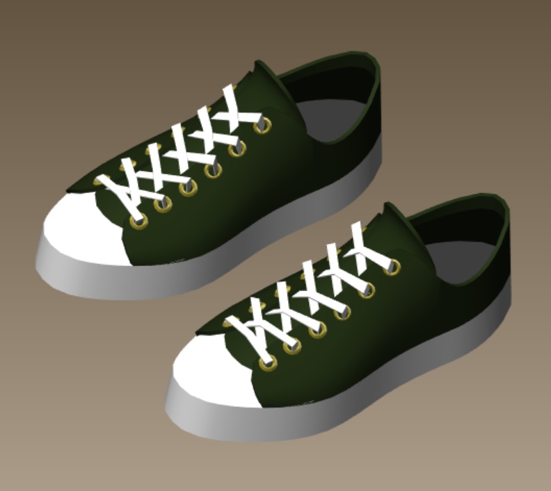 #010-シューズ【fbx,obj】