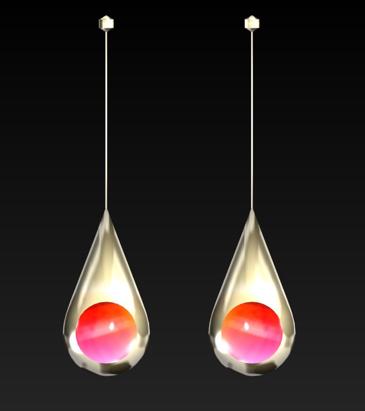 #101-シンプルピアス飾り【fbx,obj】