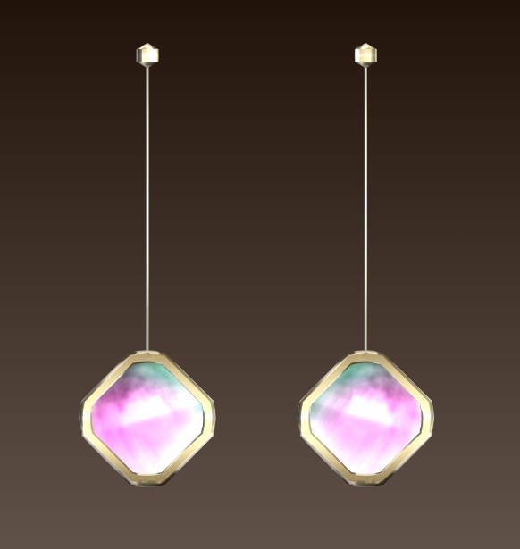 #102-シンプルピアス飾り【fbx,obj】