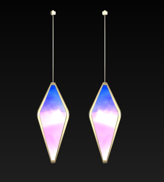 #103-シンプルピアス飾り【fbx,obj】