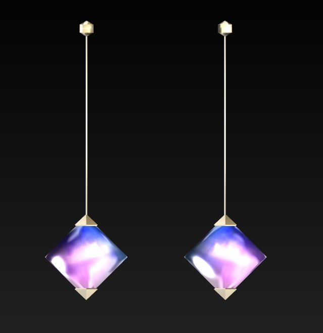 #104-シンプルピアス飾り【fbx,obj】