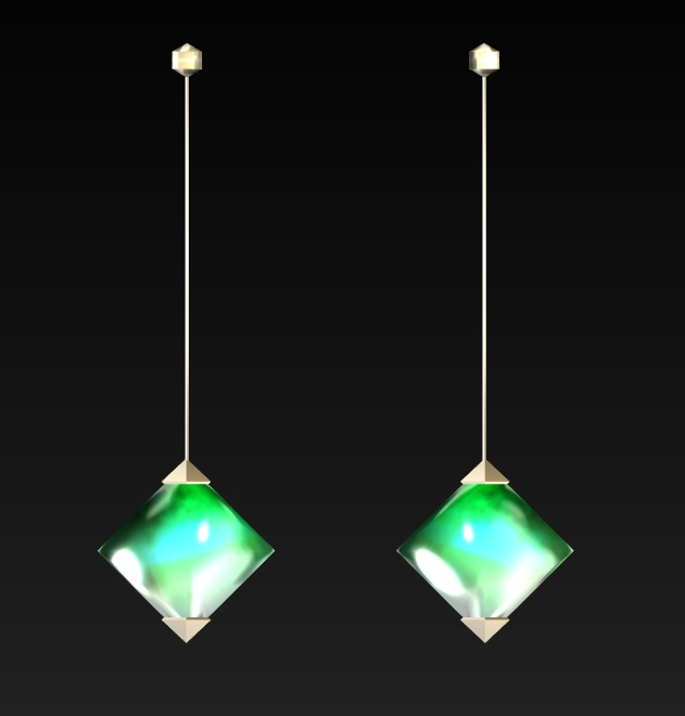 #104-シンプルピアス飾り【fbx,obj】