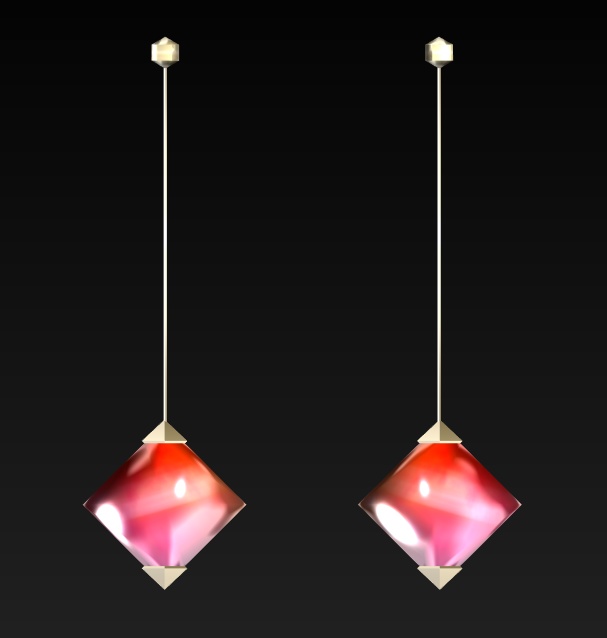 #104-シンプルピアス飾り【fbx,obj】