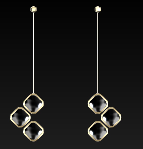 #107-シンプルピアス飾り【fbx,obj】