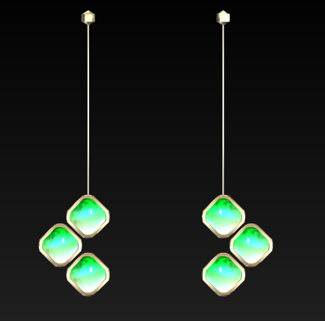 #107-シンプルピアス飾り【fbx,obj】