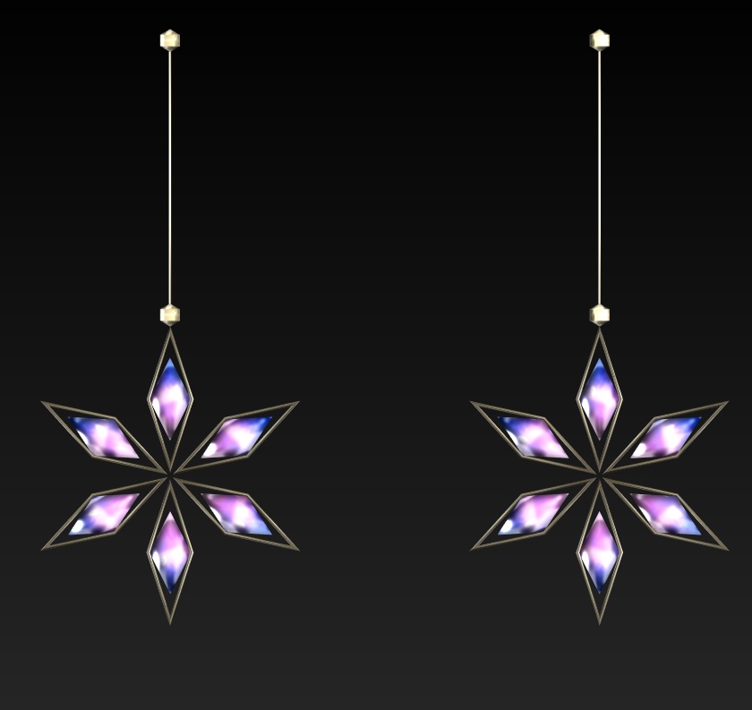 #110-シンプルピアス飾り【fbx,obj】