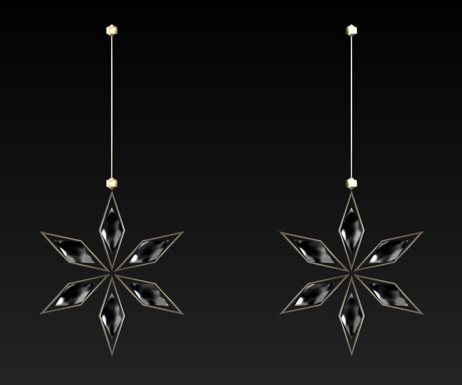 #110-シンプルピアス飾り【fbx,obj】