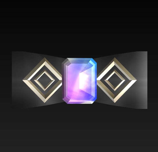 #114-リボン飾り【fbx,obj】