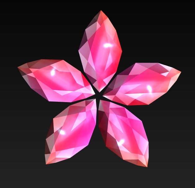 #116-花飾り【fbx,obj】