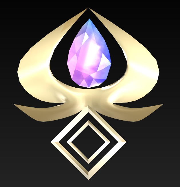 #117-雫飾り【fbx,obj】