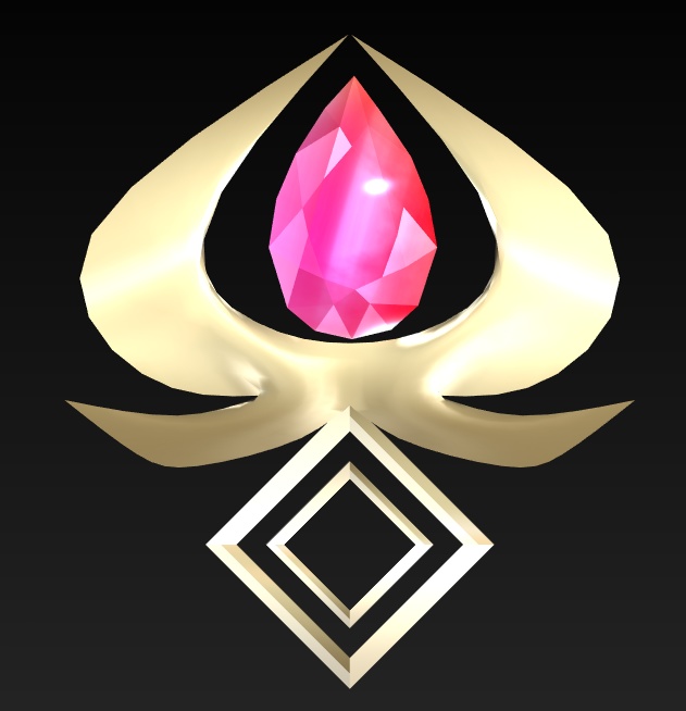 #117-雫飾り【fbx,obj】