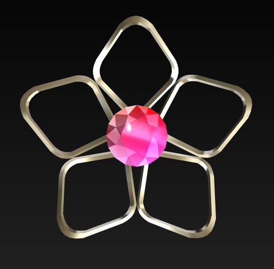 #119-花飾り【fbx,obj】