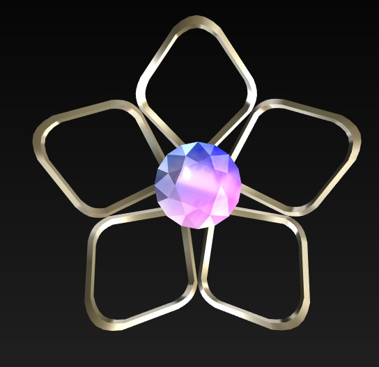 #119-花飾り【fbx,obj】