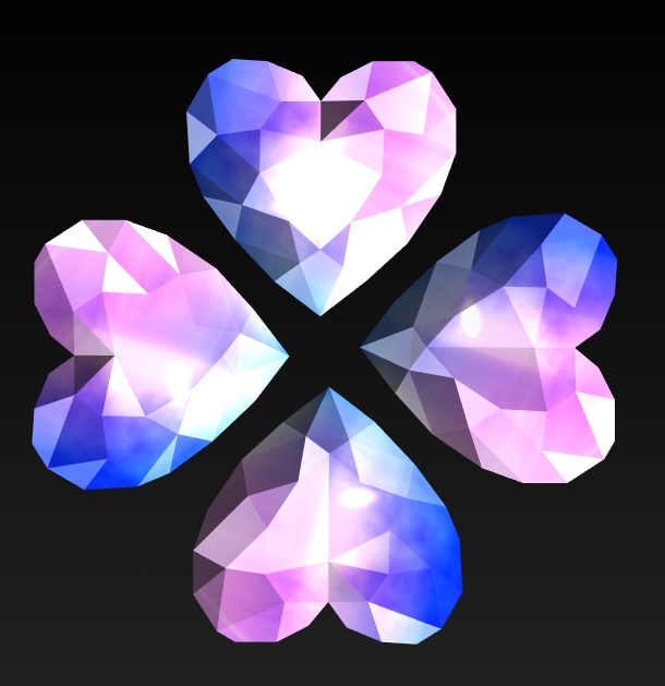 #120-クローバー飾り【fbx,obj】