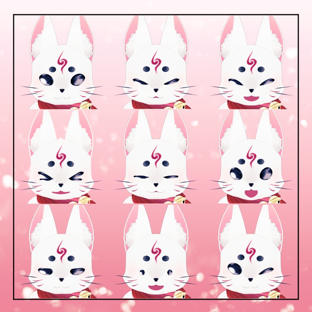 【オリジナル3Dモデル】こんさん-Konsan-【VRM,VRC対応】